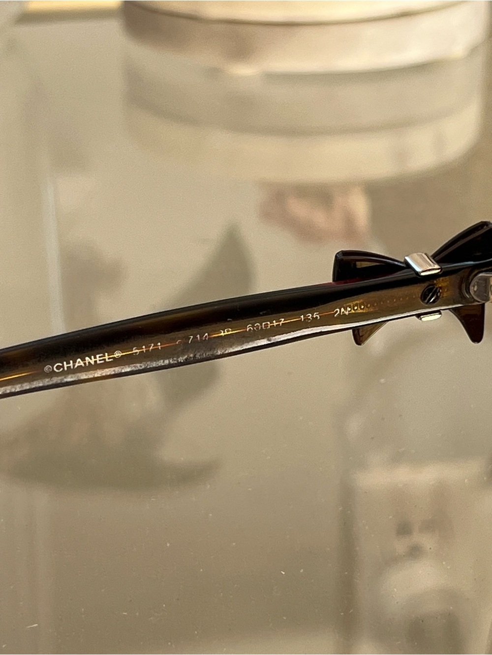 CHANEL CC Bow Tortoiseshell Sunglasses Brown Gradient Lenses - Picture 9 of 16